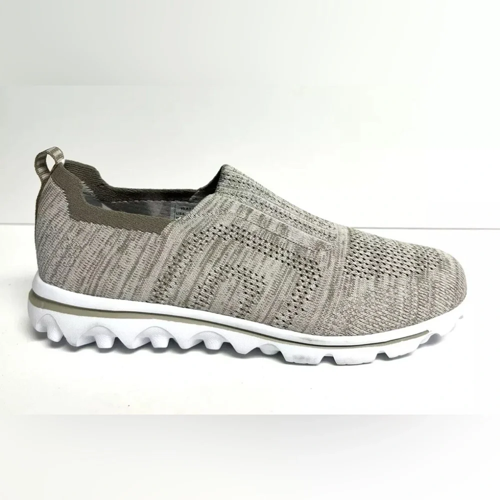 Propet Womens Travelactiv Stretch Slip On Taupe Size 11 M